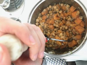 Sweet Potato and Chickpea rolls